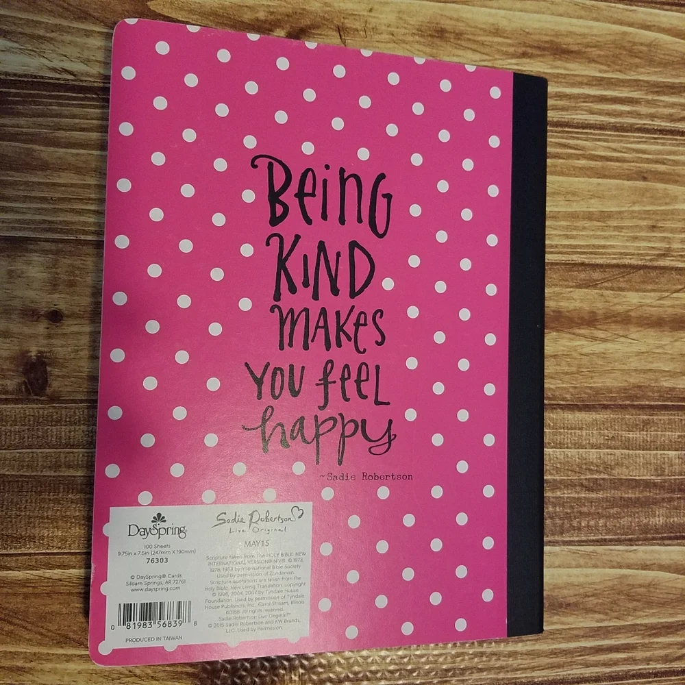 Dayspring Sadie Robertson Huff Pink Notebook Tab Dividers Set Live Original LO